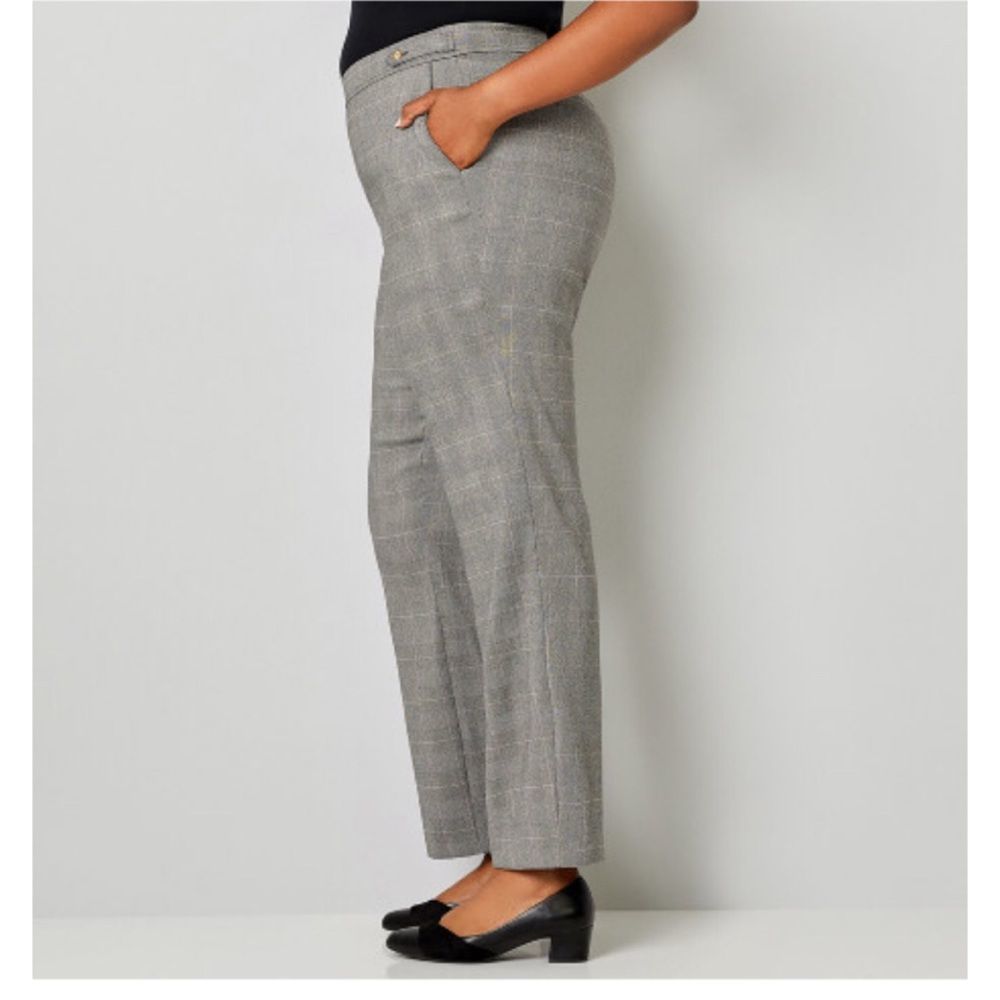 AVENUE GLEN PLAID PULL ON PANTS SZ 20P - Picture 3 of 8